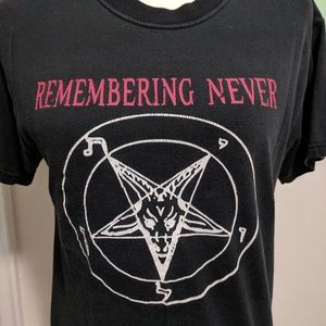 Remembering Never brand t shirt